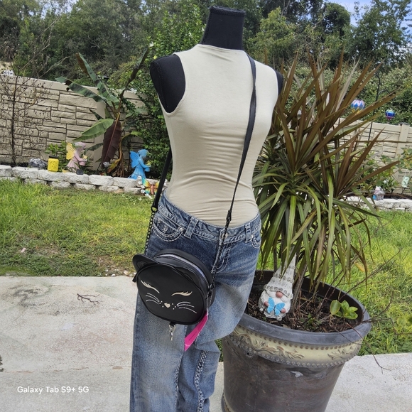 NWT BLACK CAT KITSCH BETSEY JOHNSON CROSSBODY - Picture 2 of 6